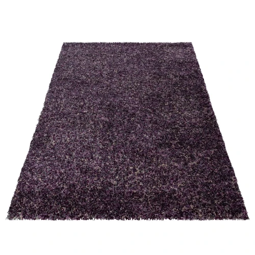Dywan shaggy Enjoy fioletowy multikolor 80 cm x 150 cm - Nowoczesne fasony do salonu i pokoju