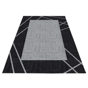 Dywan nowoczesny Parma czarno-szary 120 cm x 170 cm