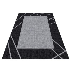 Dywan nowoczesny Parma czarno-szary 200 cm x 290 cm