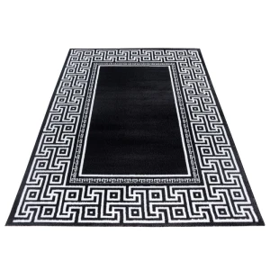 Dywan nowoczesny Parma czarno-kremowy 80 cm x 150 cm