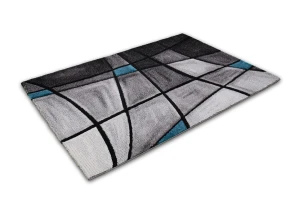 Dywan Diamond Illusion szaro-niebieski 80 cm x 150 cm