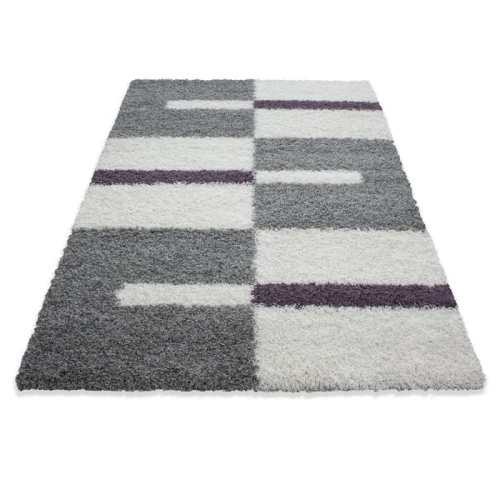 Dywan Shaggy Gala lila 60 cm x 110 cm - Nowoczesne fasony do salonu i pokoju