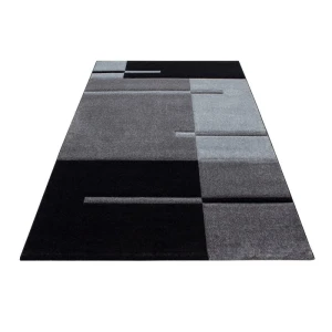 Dywan nowoczesny Hawaii szaro-czarny 80 cm x 150 cm